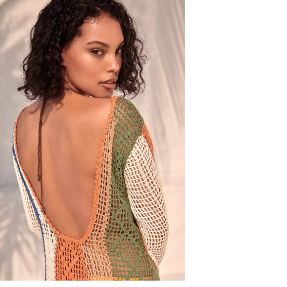 Mahila Crochet Cardigan Sweater size XS new with tag nwt - Picture 2 of 5